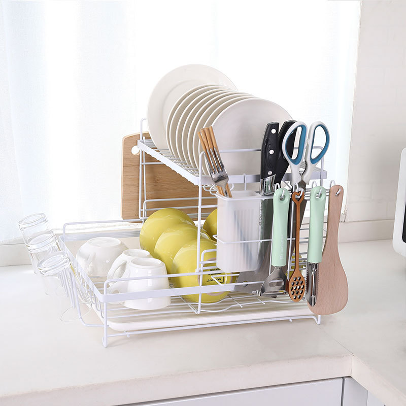 dish rack with tray