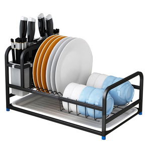 Stainless Steel Dish Rack Countertop Drain Rack Multi-functional Dish Rack