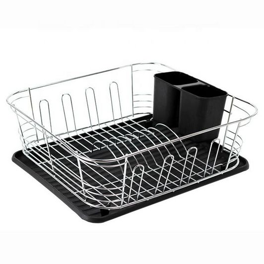 Kitchen Dish Rack with Cup Holder Wire Display Rack