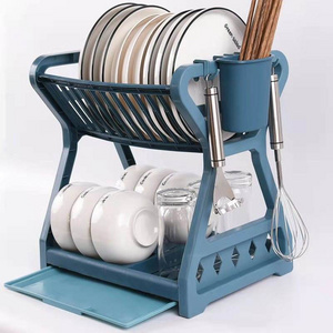 Dish Drying Rack Tableware Storage Holders Plate Shelf Countertop Kitchen Dish Drainer Rack