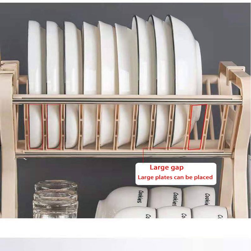 Dish Drying Rack Tableware Storage Holders Plate Shelf Countertop Kitchen Dish Drainer Rack