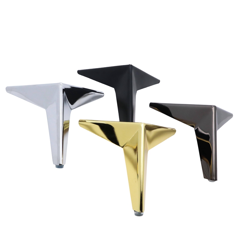 Modern Table Iron Legs Factory Black Golden Chrome Acrylic Furniture Accessories Sofa Feet Legs Sofa Metal Leg