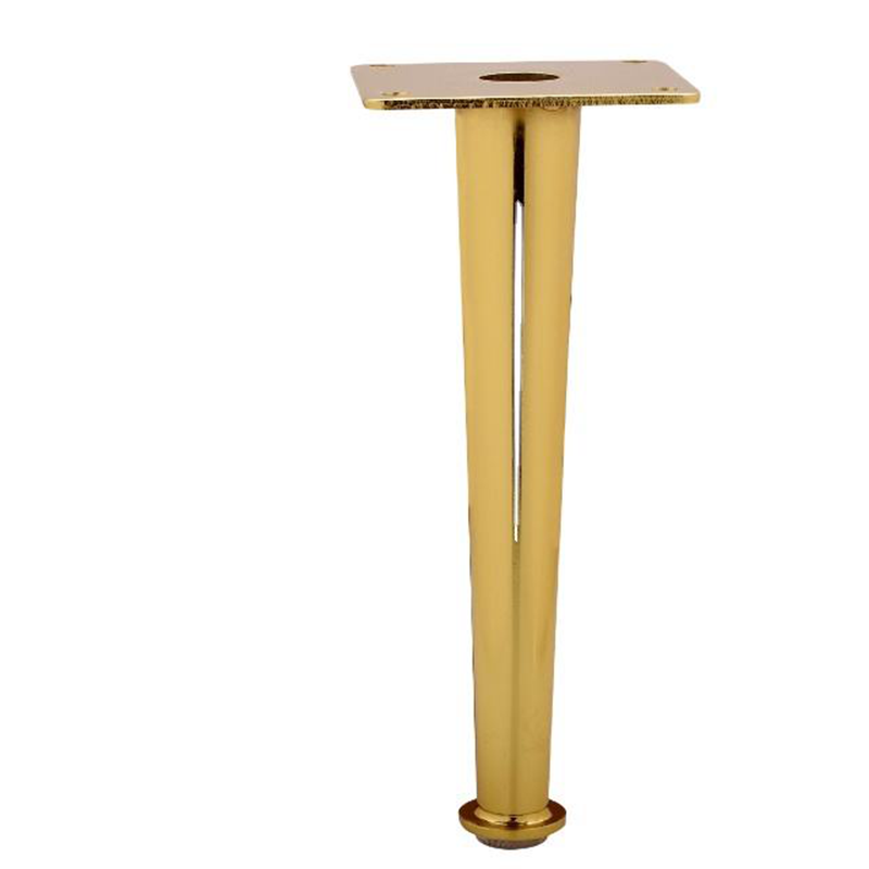 Modern Metal Conical High-leg Sofa Feet Golden Brass Furniture Legs Luxury Sofa Feet
