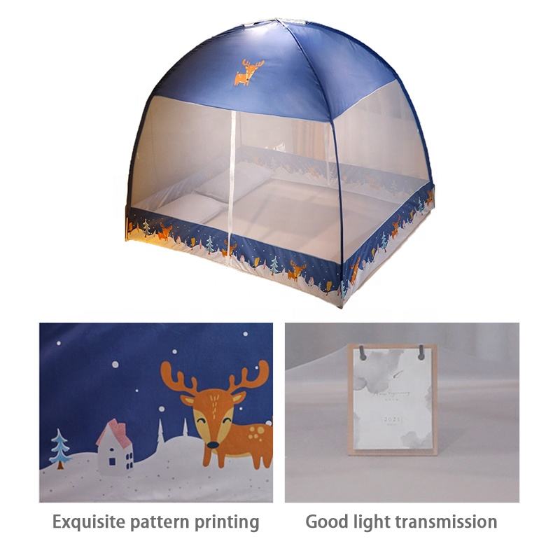 Mongolian Hut Mosquito Net Fashion Folding Mosquito Net for Bed