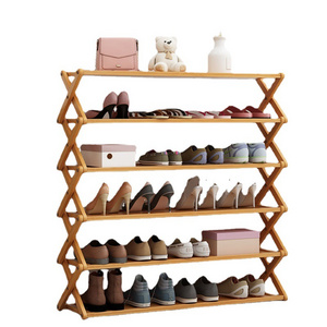 wooden shoe rack