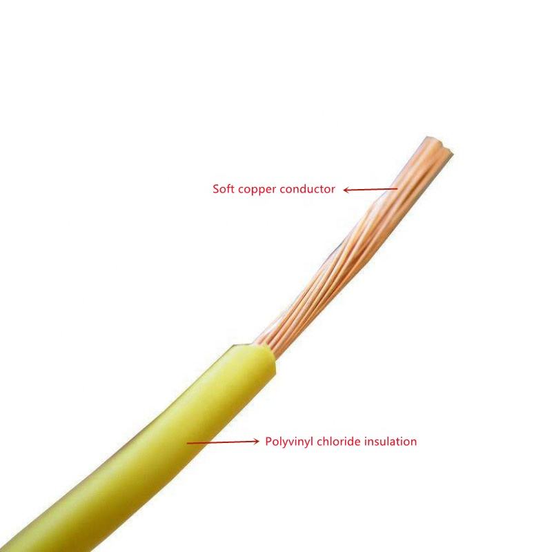 Stranded Copper 1.5mm 2.5mm Single Core Copper PVC House Wiring Cable and Wire