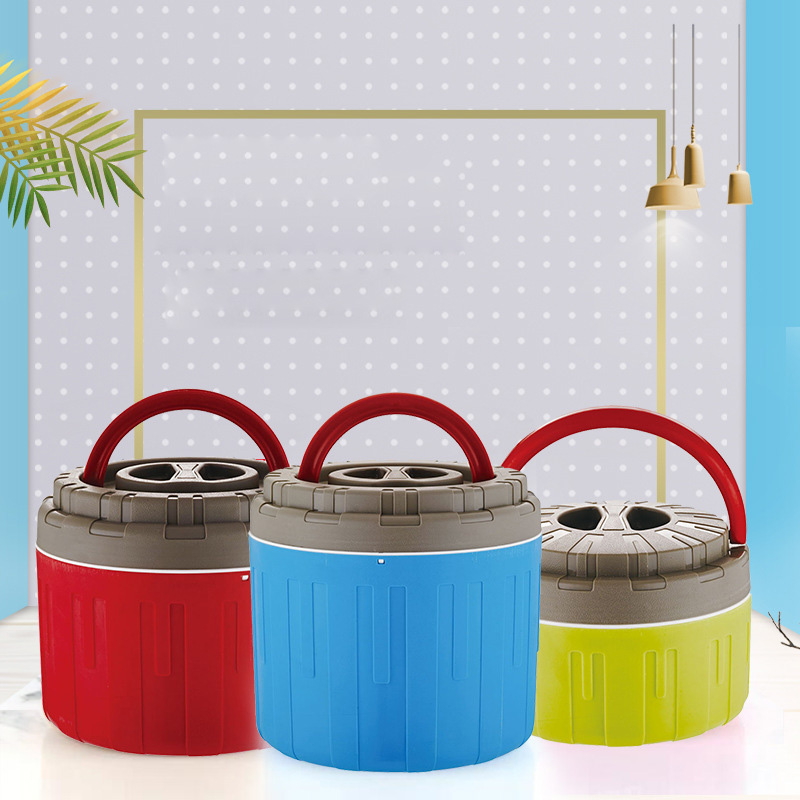 Stainless Steel Insulation Pot Large Capacity 6l Insulation Bucket Vacuum Portable Lunch Box