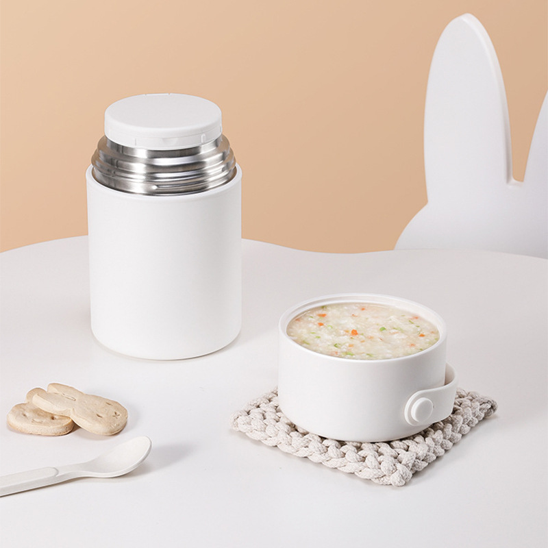 316 Stainless Steel Thermal Insulation Lunch Box with Spoon