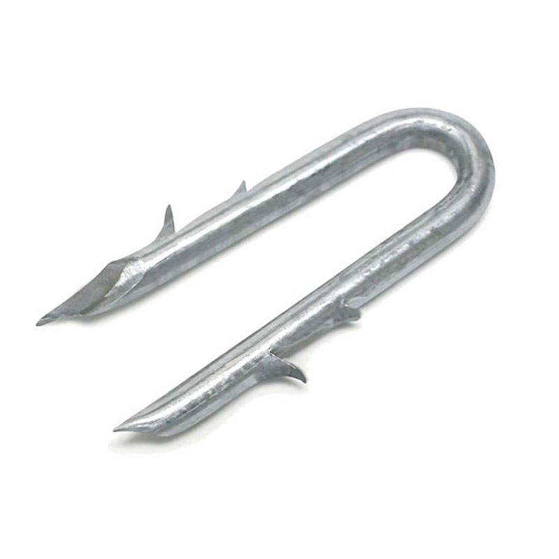 Galvanized Single Barbed Fence Staples U Shape Wire Nails