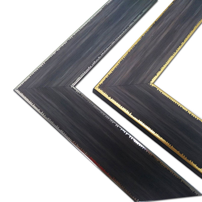 Black Plastic Photo Frame Moulding Strip PS Frame Moulding