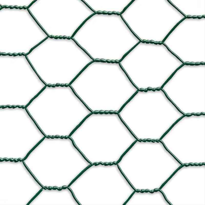Galvanized 60 80mm Chicken Netting Fence Farm PVC Coated Hexagonal Wire Mesh