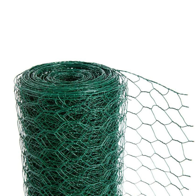 Galvanized 60 80mm Chicken Netting Fence Farm PVC Coated Hexagonal Wire Mesh