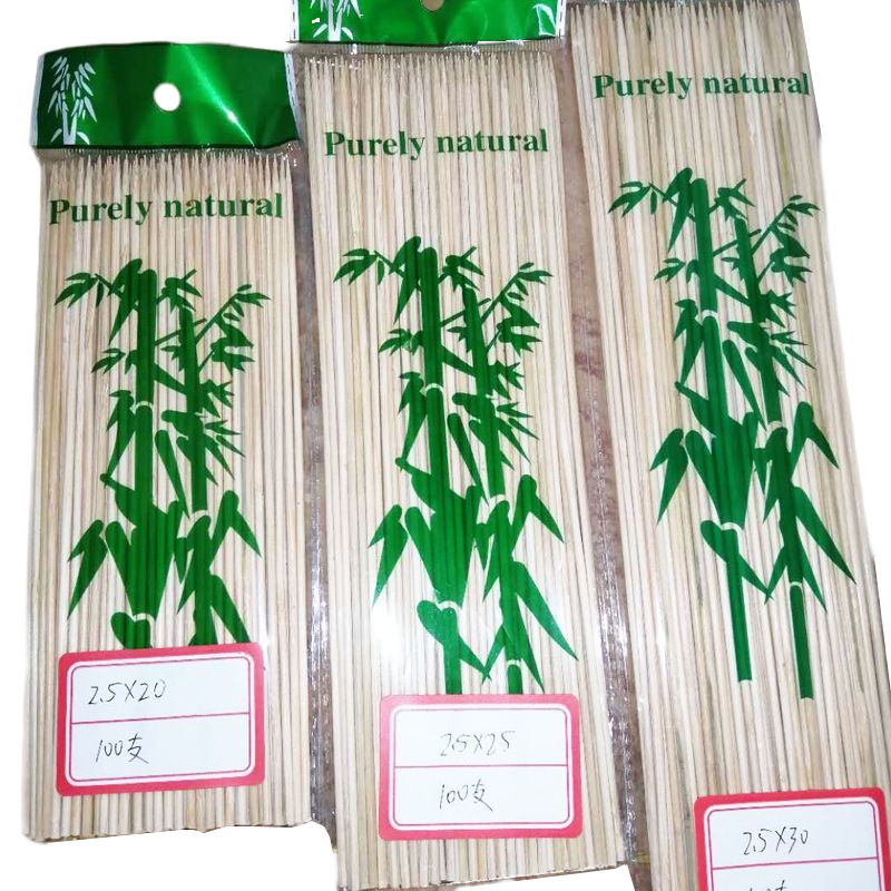 Disposable Long Bamboo Skewers for Grilling Mala Tang Kebabs