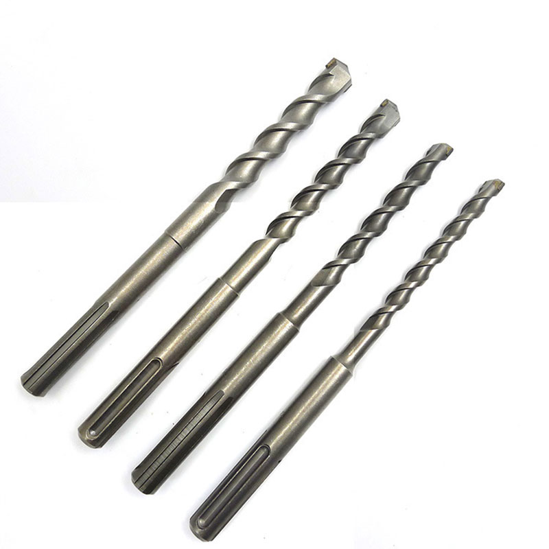Five-pit Cross Hammer Drill Bit Through the Wall Concrete Square Shank Impact Drill