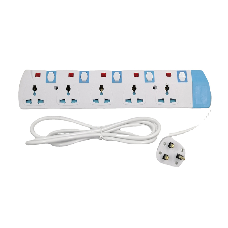 Household Electrical 5 Hole Digits Extension Sockets Power Strip