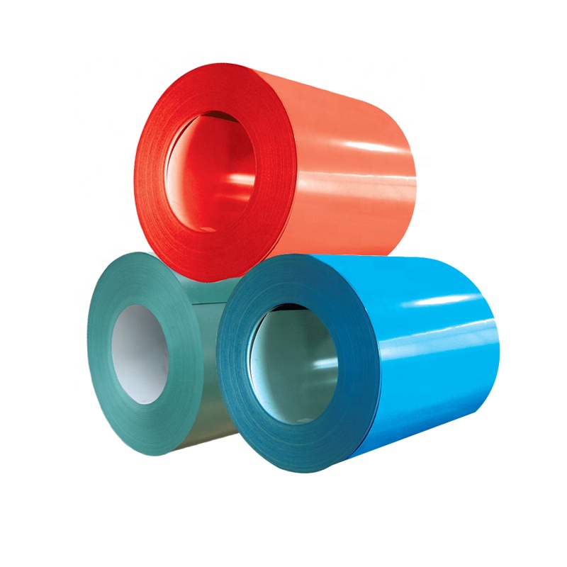 Hot Rolled Color Coated Steel Coils Green Prepainted Galvanized Aluminum Coil