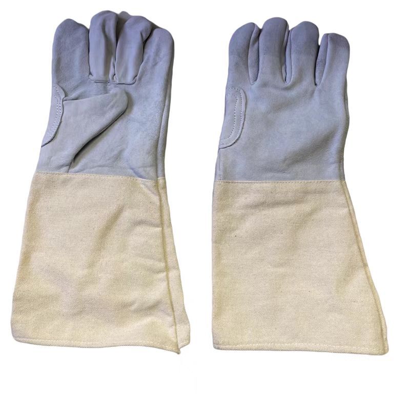 Insulation Wear Resistant Cow Split Leather Welder Labor Gloves Welding Gloves