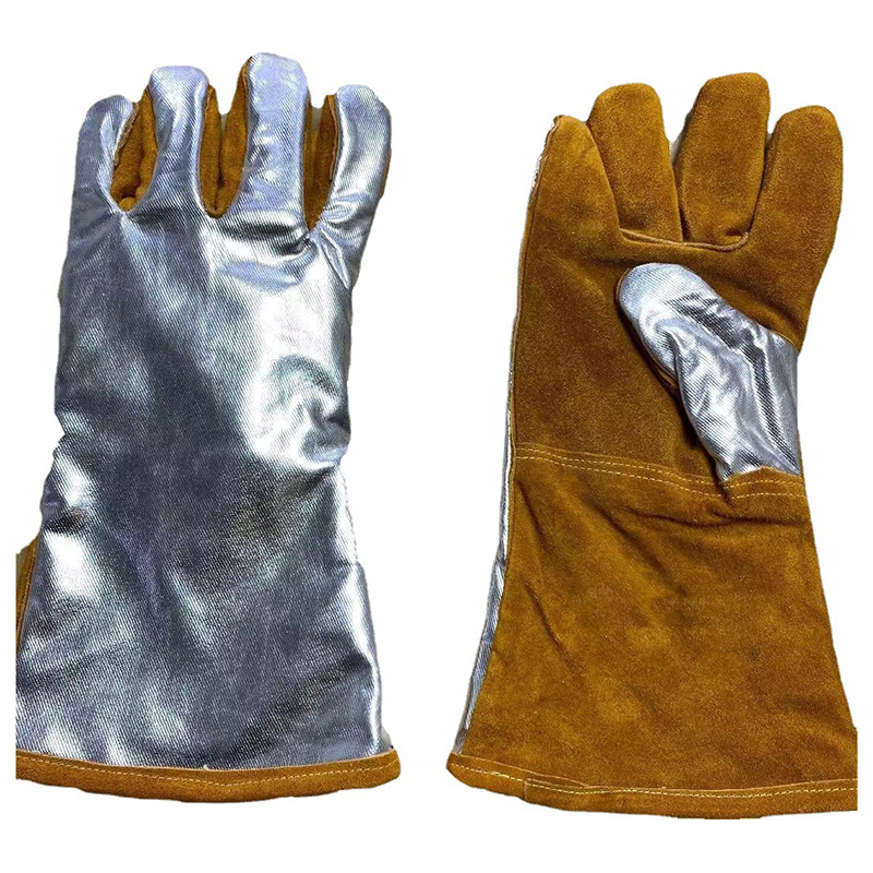 High Temperature Heat Insulation Aluminum Foil Welding Gloves