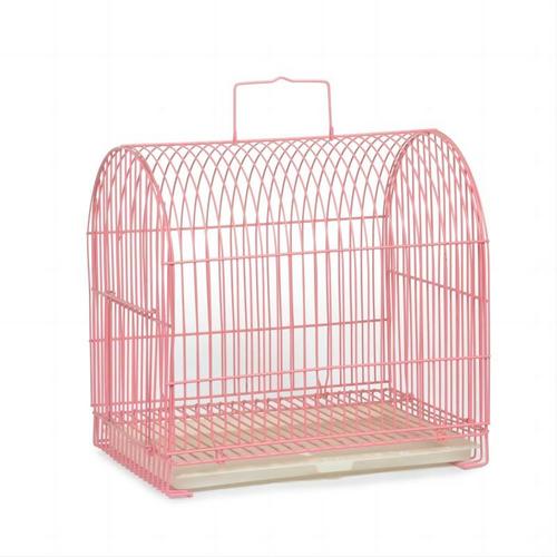 24X18.5X35cm Pink Pet Cage Stainless Steel  Bird Cage