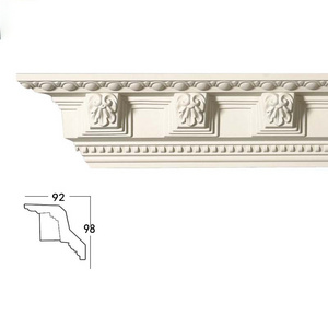 Luxury PU Cornice Molding Fireproof Waterproof PU Cornice Polyurethane Flat Angle Molding