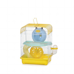 Custom 22.5x17x30cm Small Animal Hamster Wire Mesh Cages Hamster Play House