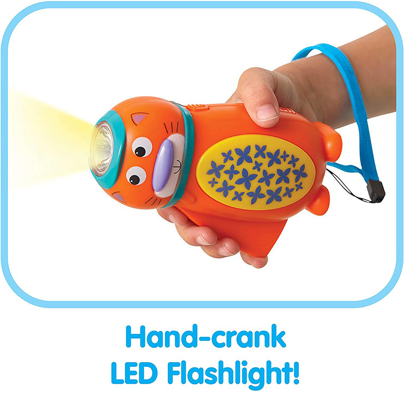 Animal Hand Pressure Light Children's Rechargeable Plastic Flashlight