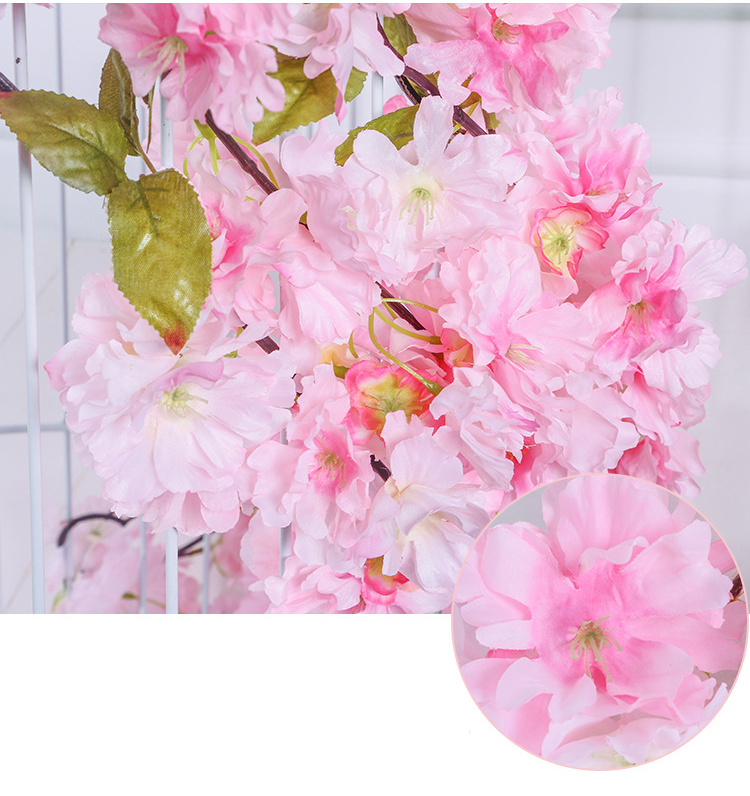 Multi-style Artificial Flower Cherry Blossom Branch Landscaping Wedding DIY Arch Decor