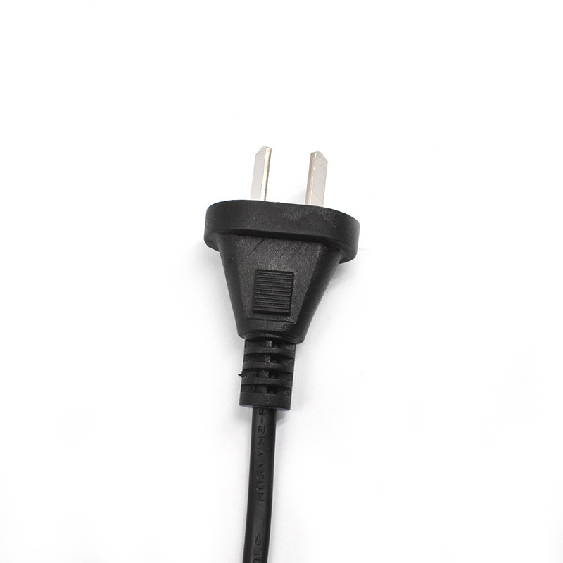 PVC Cable Two Plug Argentina Cable with Splay Tail 1.5m Notebook Adapter Power Cord
