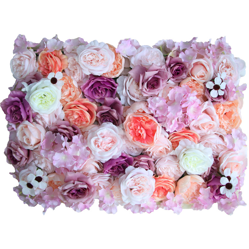 Wedding Backdrop Flower Wall 3D Artificial Flower Panel for Party Holiday