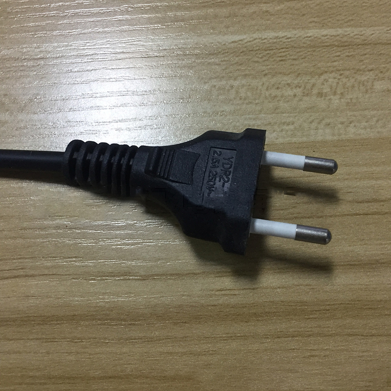 Two Core Brazil Plug Power Cord Brazil Power Cord Plug UC Power Cord