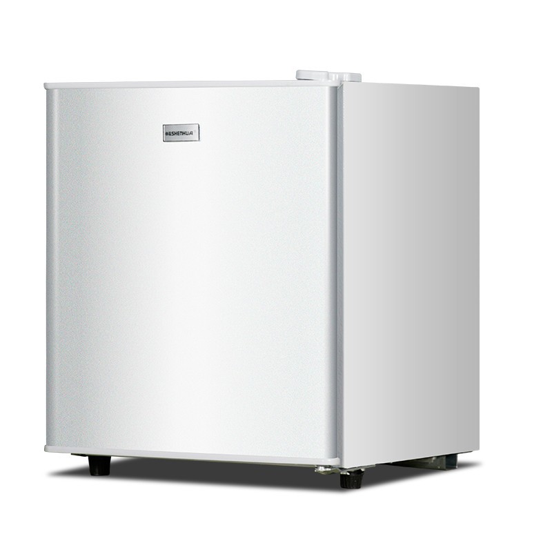 Single Door Small Dormitory Refrigeration Mini 28L Silver Refrigerator