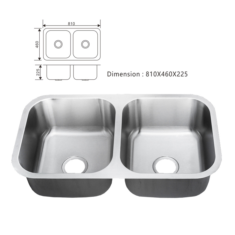 Stainless Steel Kitchen Single Double Dish Washing Sink