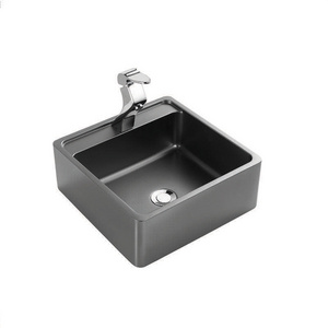 black stainless steel kitchen sink