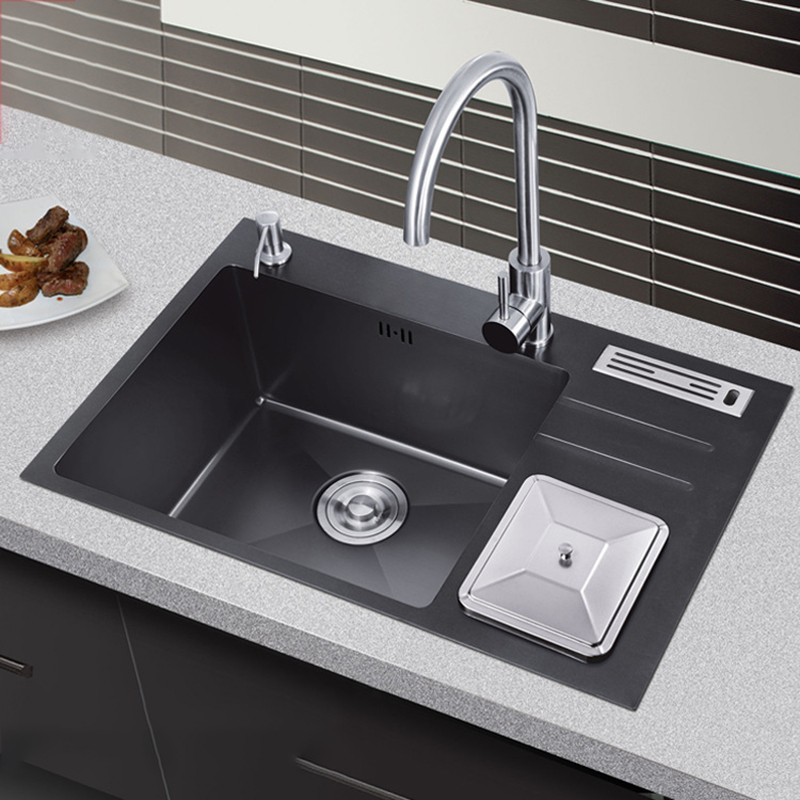 Thickened 304 Stainless Steel Hand Single Sink