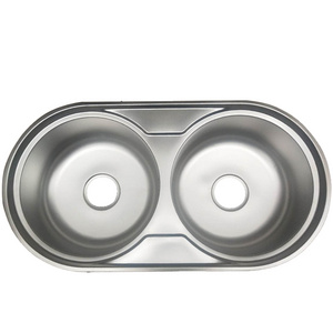 Wholesale 83*43cm Double Bowl Stainless Steel Latest Sink For Kitchen