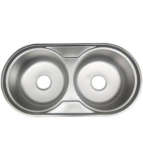 Wholesale 83*43cm Double Bowl Stainless Steel Latest Sink For Kitchen