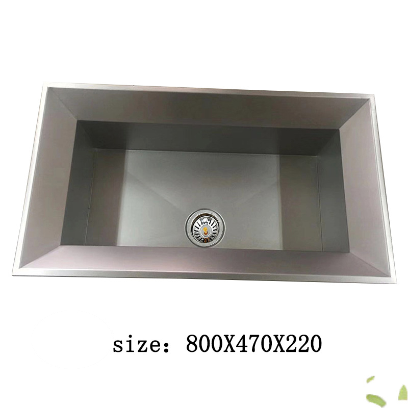 Heavy Duty Stainless Steel 304 Handmade Large Single Kitchen Sink