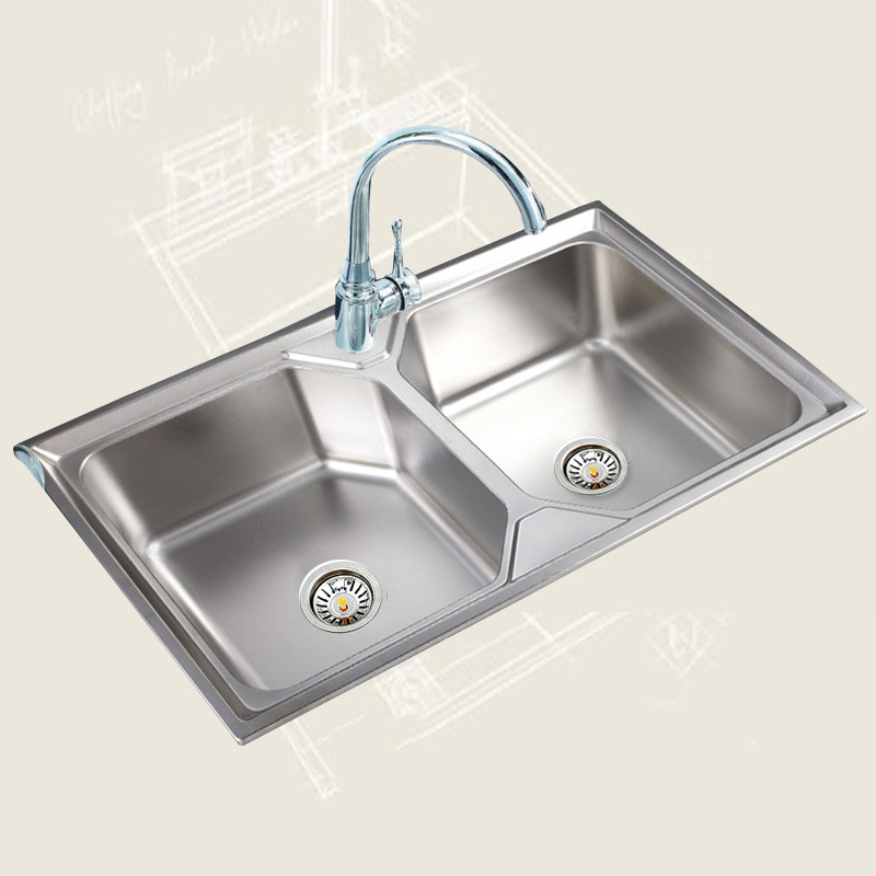 Wholesale Undermount Single Bowl Double Bowl Handmade Steel Kitchen Sink