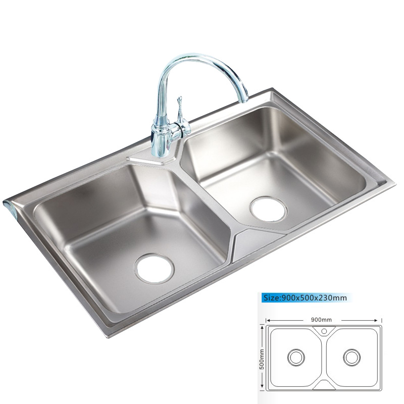 Wholesale Undermount Single Bowl Double Bowl Handmade Steel Kitchen Sink