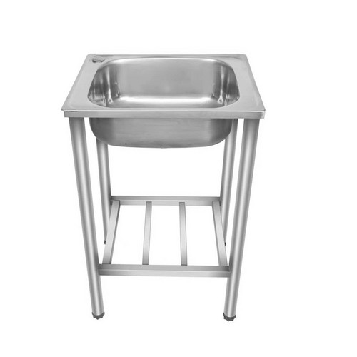 High Quality Hand Wash Single Bowl Kitchen Sink With Rack