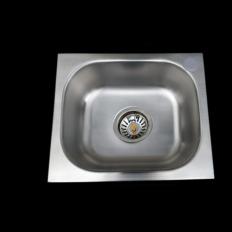 Left Right Panel Single Basin Polished Surface Kitchen Sink