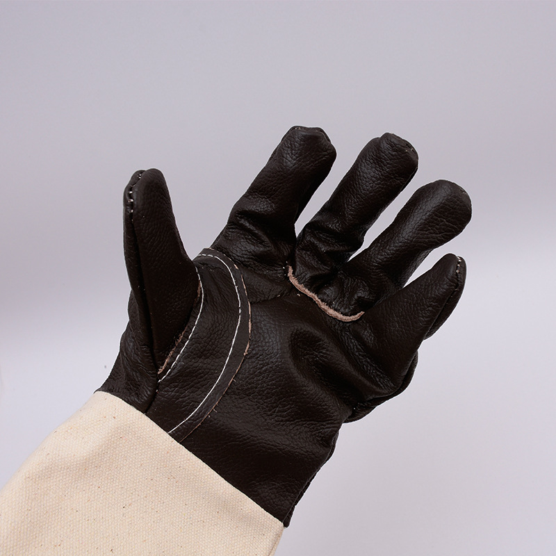 Anti Slip Comfortable Work Safety Gloves Level 5 Cut Resistant Leather Welding Gloves