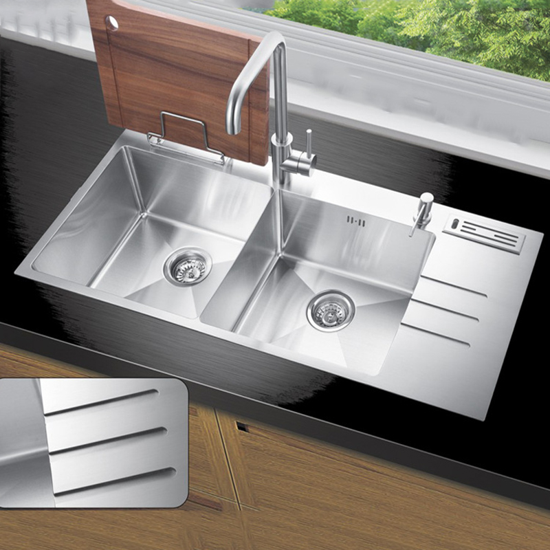 Customized Single Bowl High Quality Big Size Handmade 304 Stainless Steel Kitchen Sink