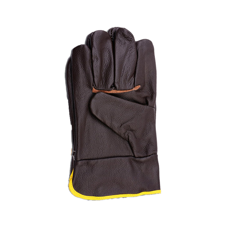 Abrasion Resistant Thickened Short Cowhide Welding Safety Work Gloves For Welders