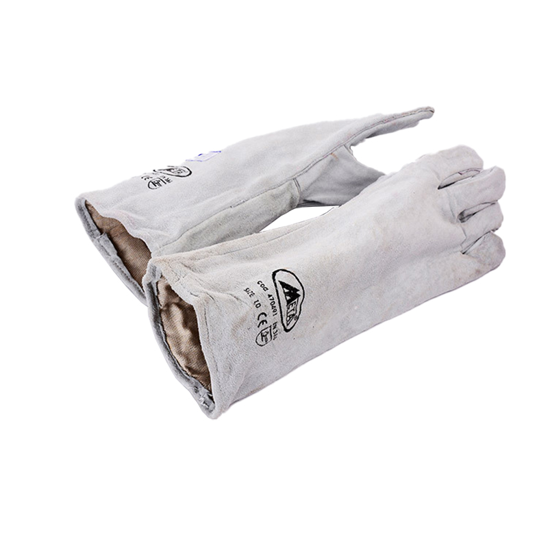 Heat Resistant Tig Welder handling Long Sleeve Leather Welding Working Gloves