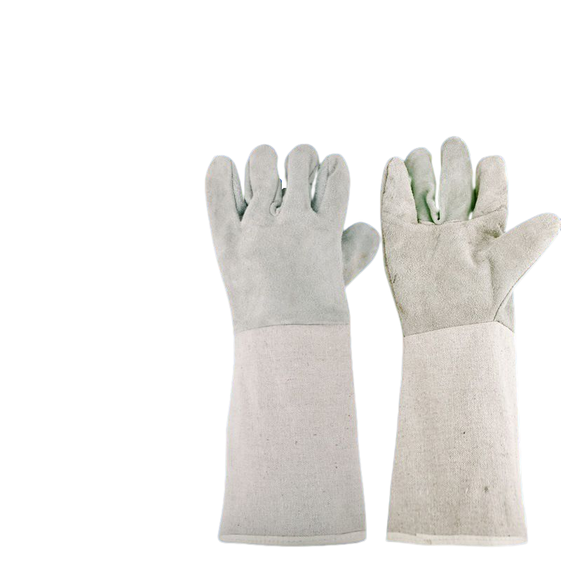 Anti-high Temperature, Anti-scalding And Wear-resistant Double-layer Insulated Long Welding Cowhide Gloves