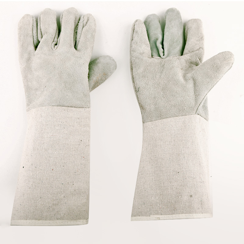 Anti-high Temperature, Anti-scalding And Wear-resistant Double-layer Insulated Long Welding Cowhide Gloves