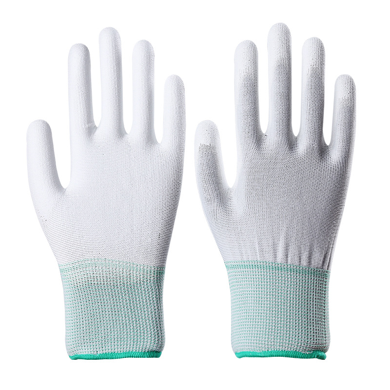 Pu Coated Hand Safety Anti-Static Construction Work Gloves