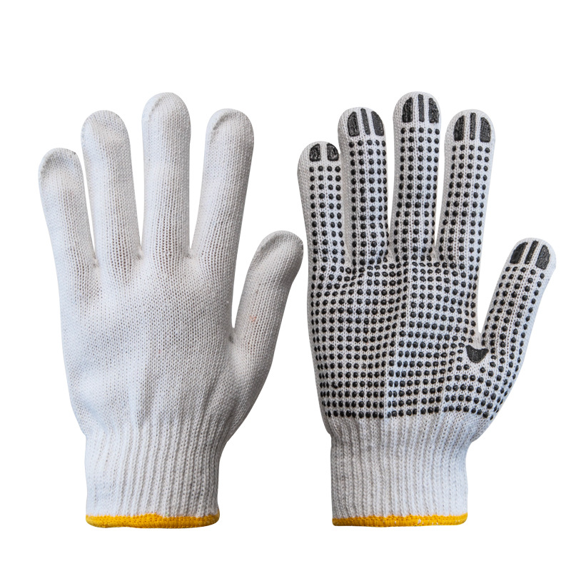 Pvc Dotted Cotton Work Safety Gloves