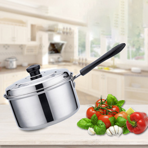 Stainless Steel Small Milk Pot Hot Milk Pot Supplementary Food Pot Household Soup Instant Noodles Pot Soup Pot